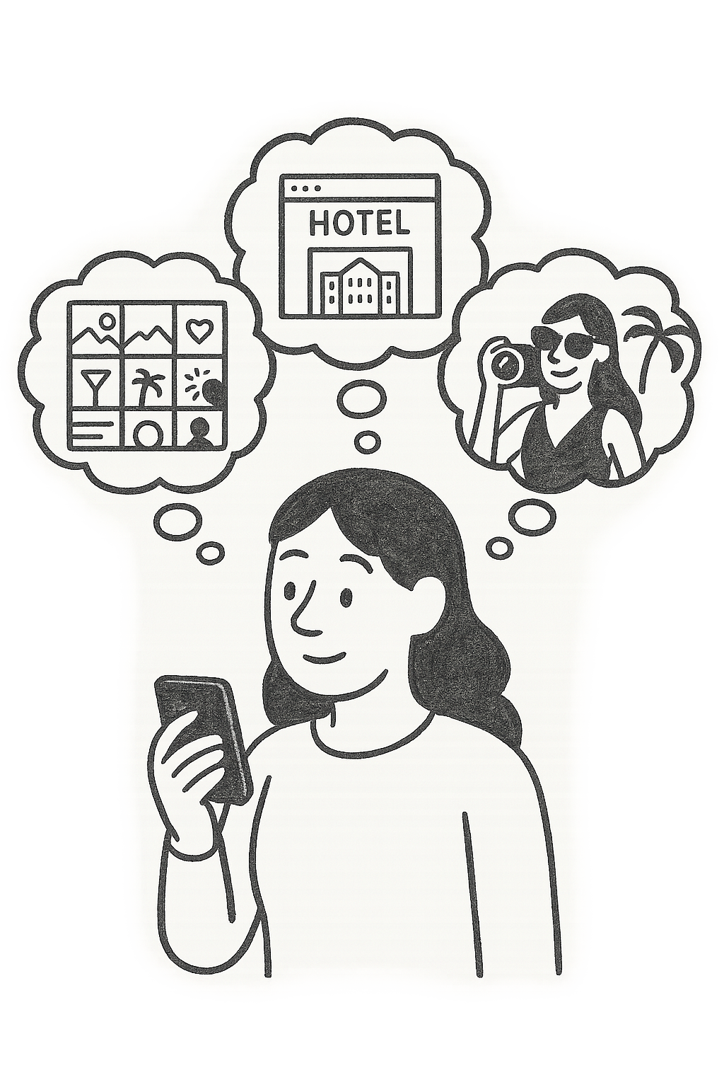 Guest searching for hotel